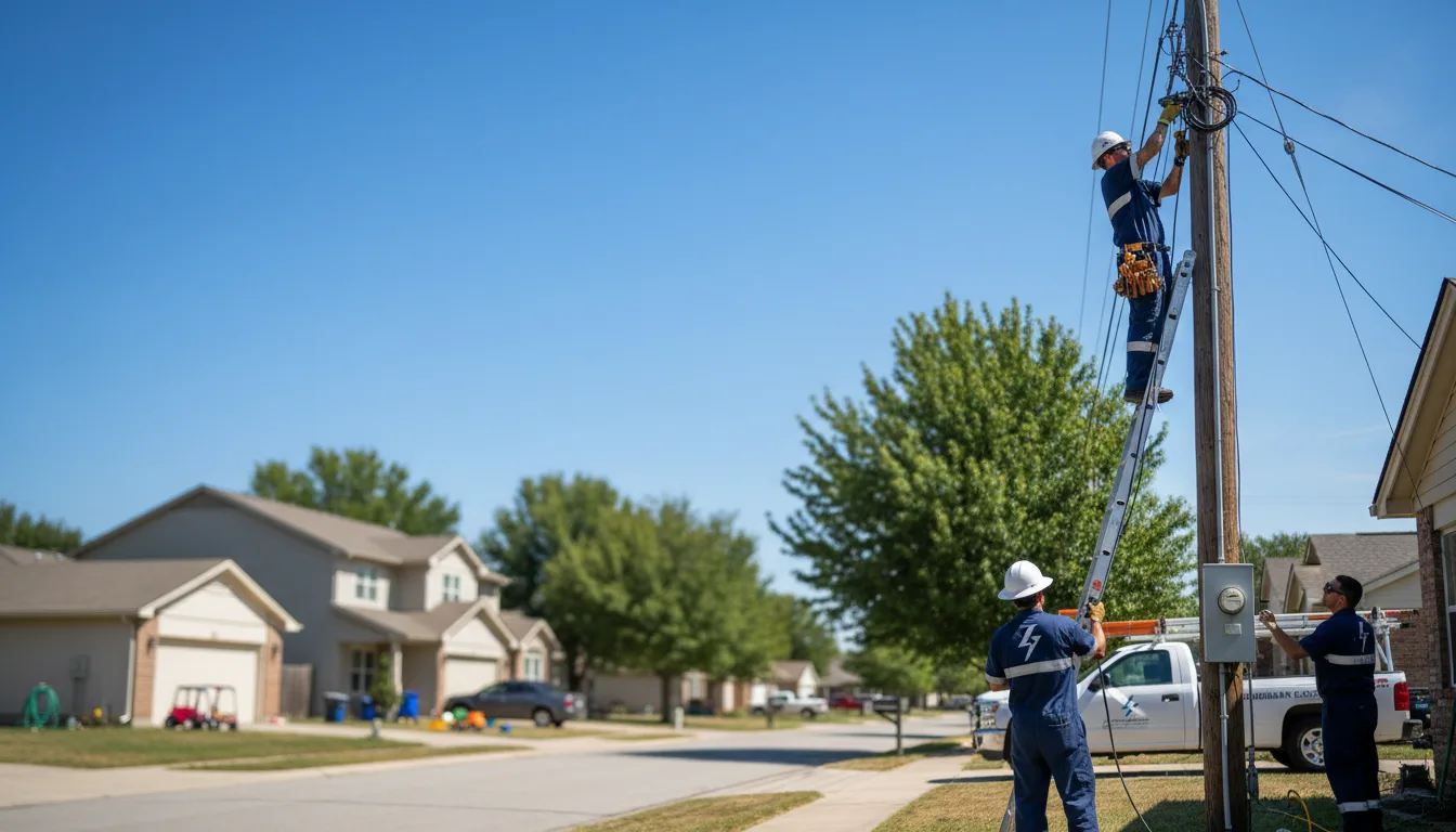 Residential electrician providing installation services in Santa, ID